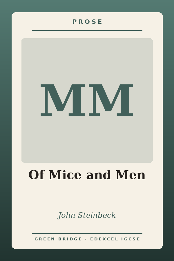 Of Mice and Men