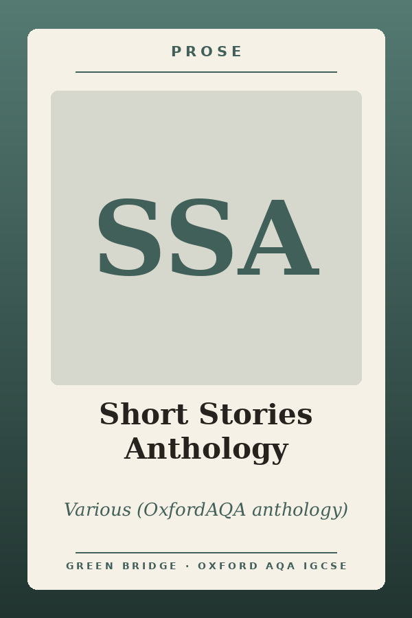 Short Stories Anthology (set stories)