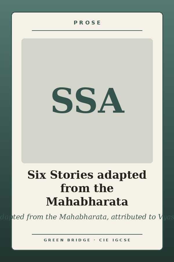 Six Stories adapted from the Mahabharata