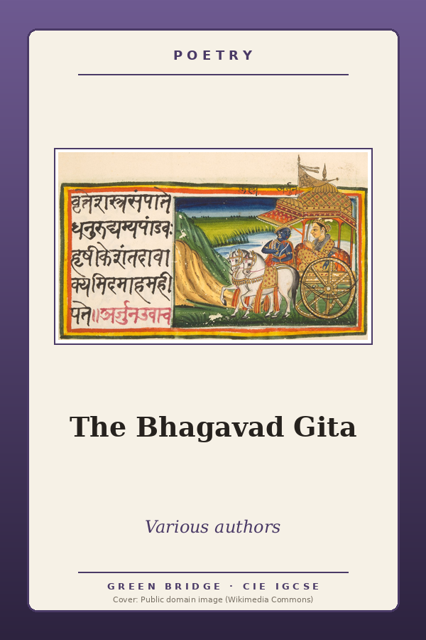 The Bhagavad Gita (prescribed selections)