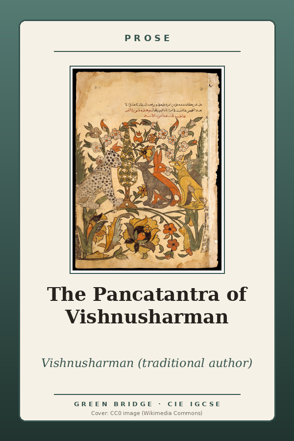 The Pancatantra of Vishnusharman (prescribed selections)