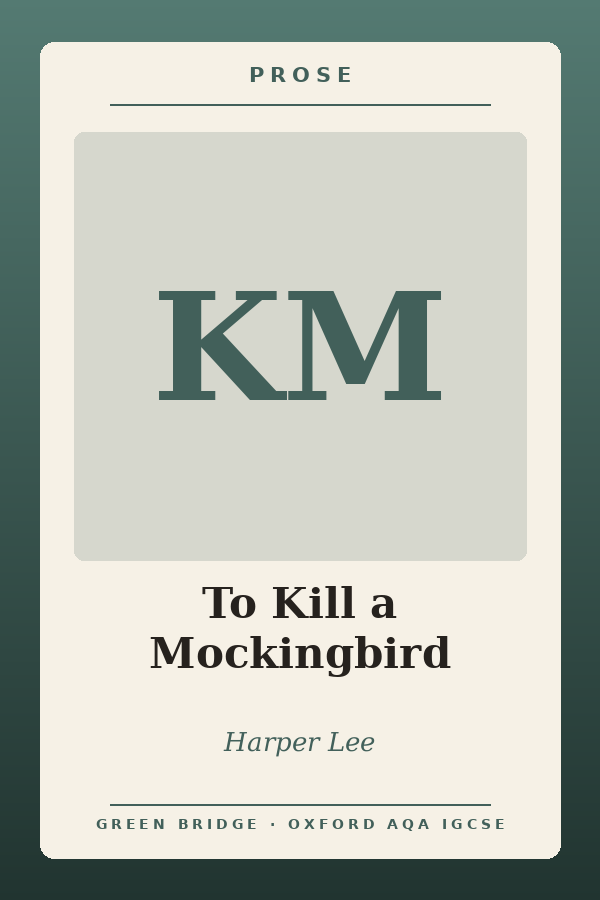 To Kill a Mockingbird